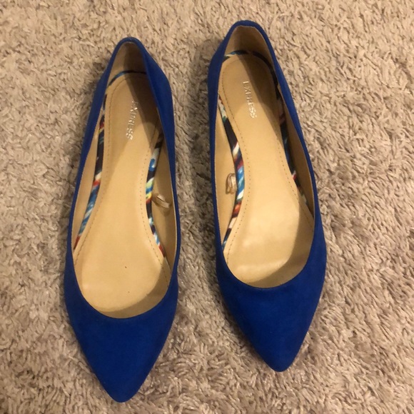 Express Shoes - Royal Blue Express flats - size 8